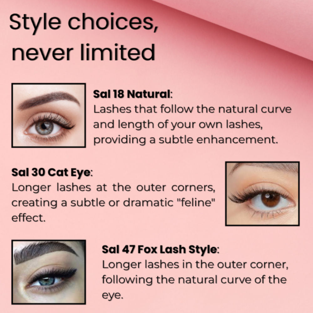 Self Adhesive Eyelashes SA04, Tapered Center Lift, Open Eyed Look, No Glue, Reusable
