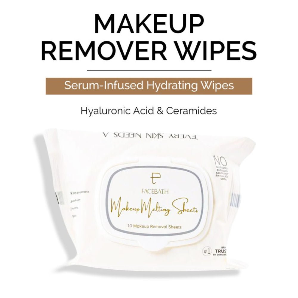 Personal Touch Makeup Remover Wipes for Waterproof Makeup - 10 Wipes