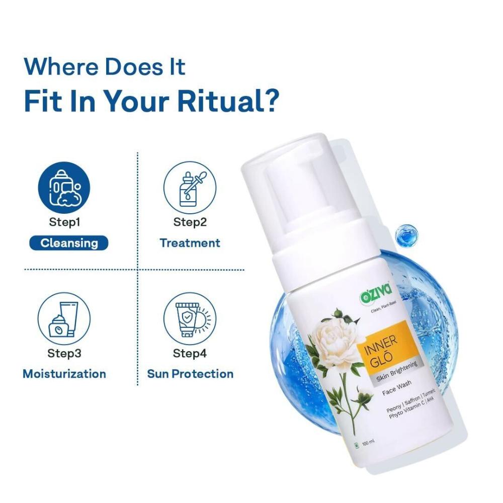 Inner Glo Skin Brightening Face Wash (with Vitamin C) for Spot Correction & Radiance