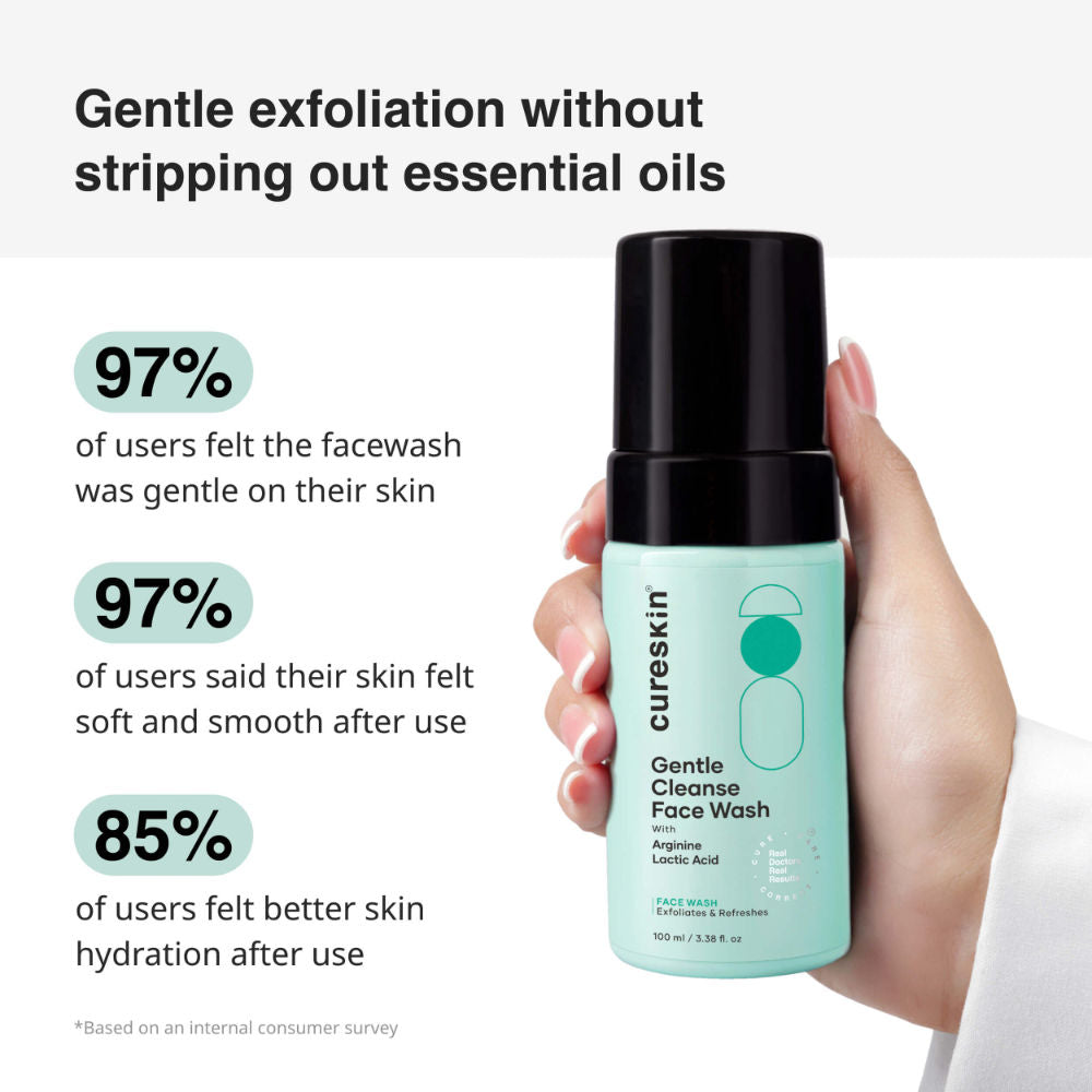 Gentle Cleanse Brightening Face Wash With Lactic Acid AHA Foam