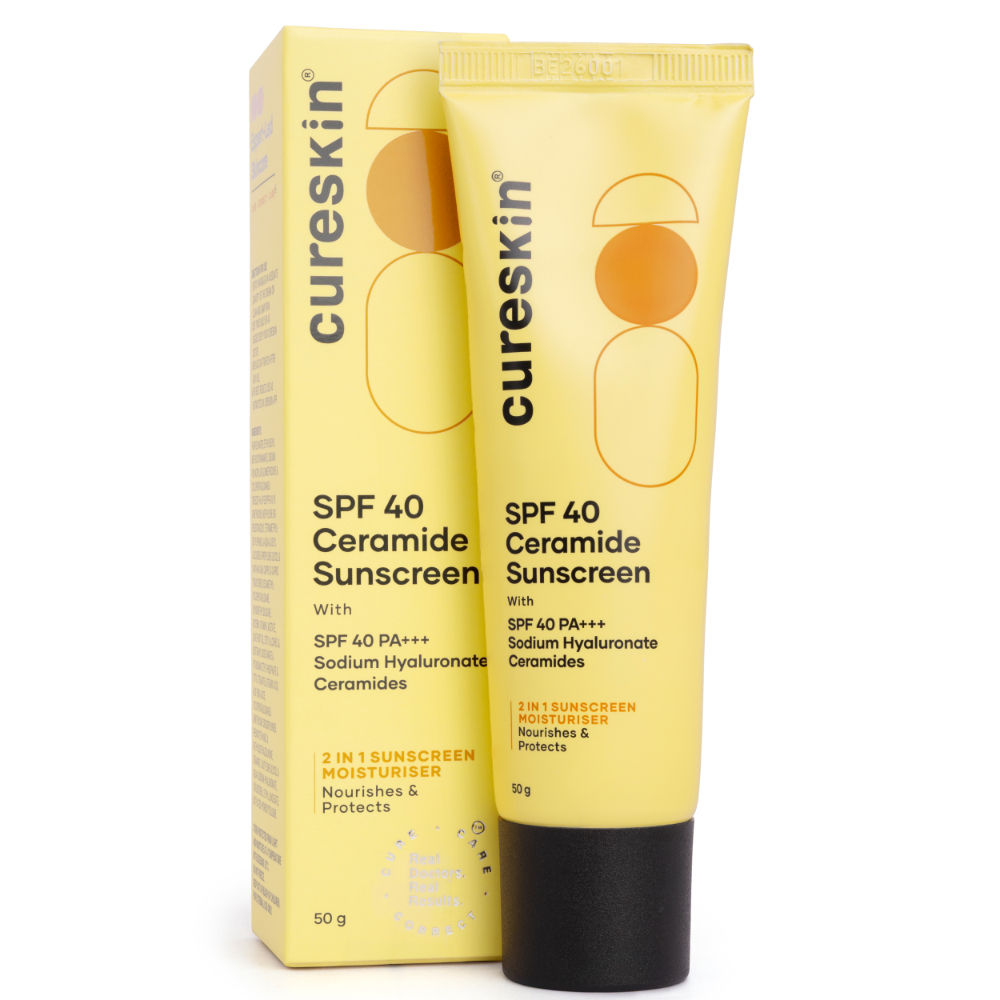 Spf 40 Ceramide Sunscreen With Hyaluronic Acid, 2 In 1 Sunscreen Moisturiser