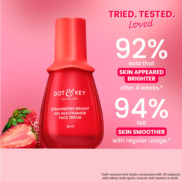 Strawberry Bright 10% Niacinamide Face Serum
