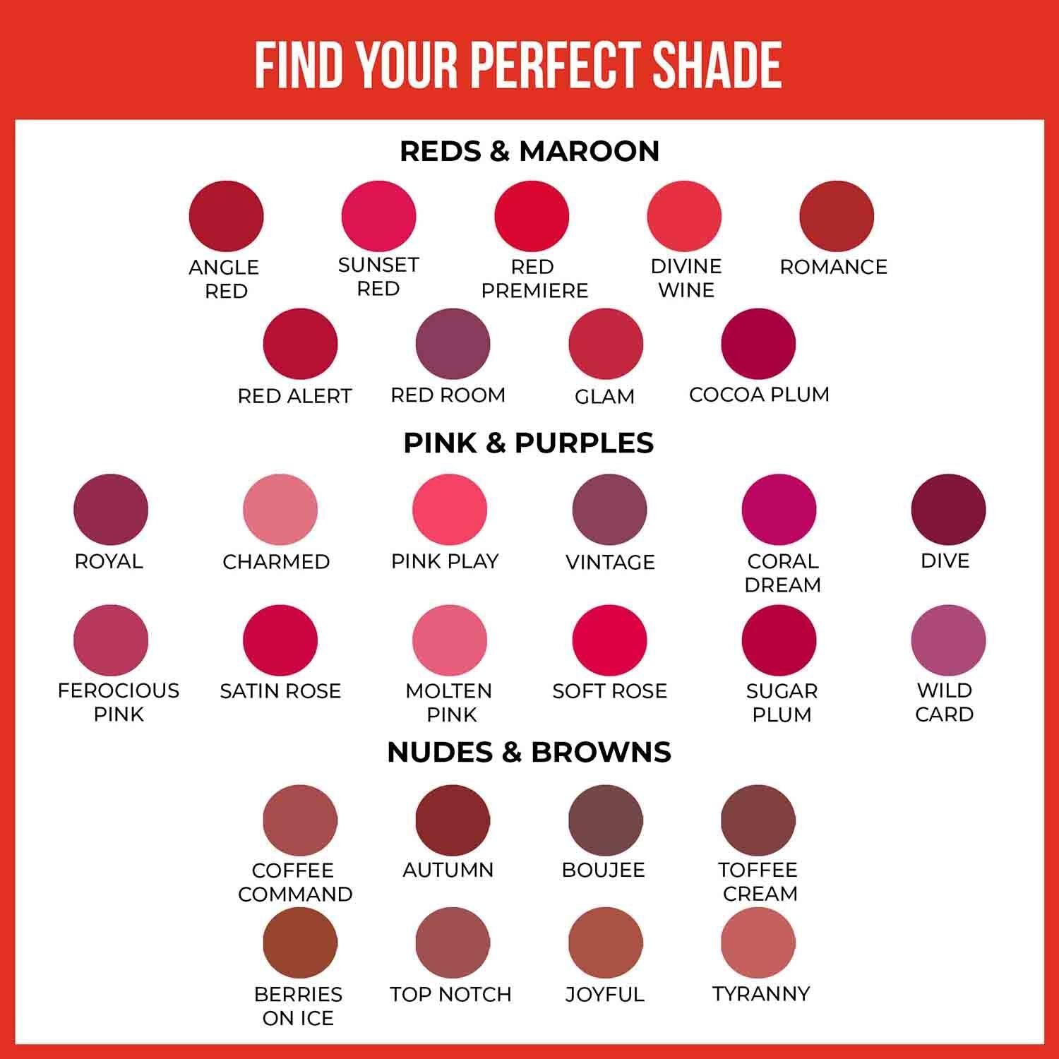 Non-Transfer Lip Color, 12hr Long Lasting Matte Lips, Moisturizing & Light Weight