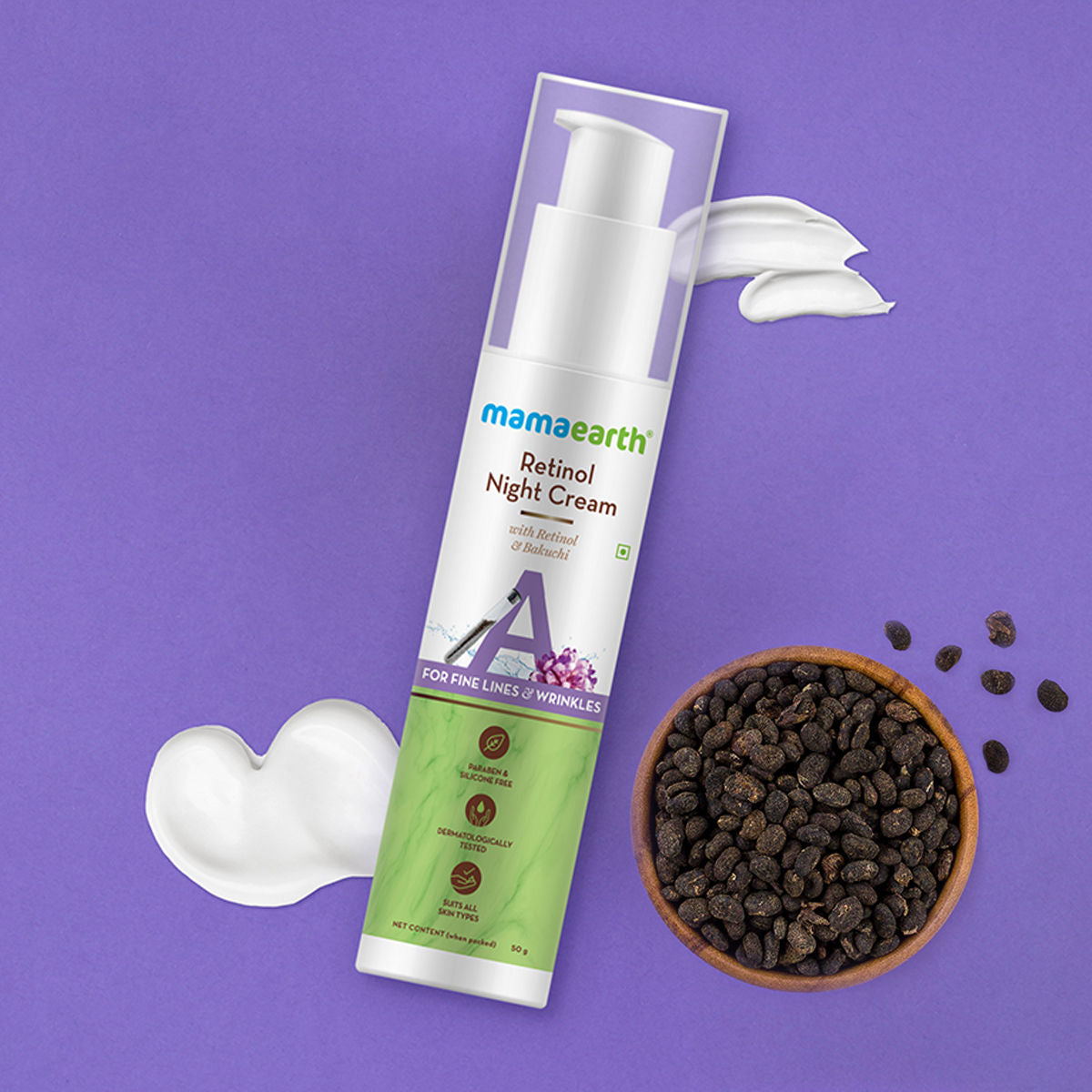 Retinol Night Cream With Retinol & Bakuchi For Fine Lines & Wrinkles