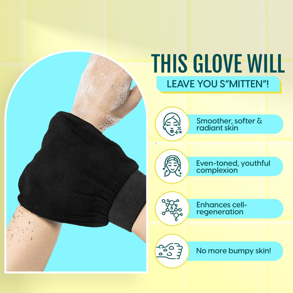 Exfoliating Bath Glove Body Scrubbing Mitten