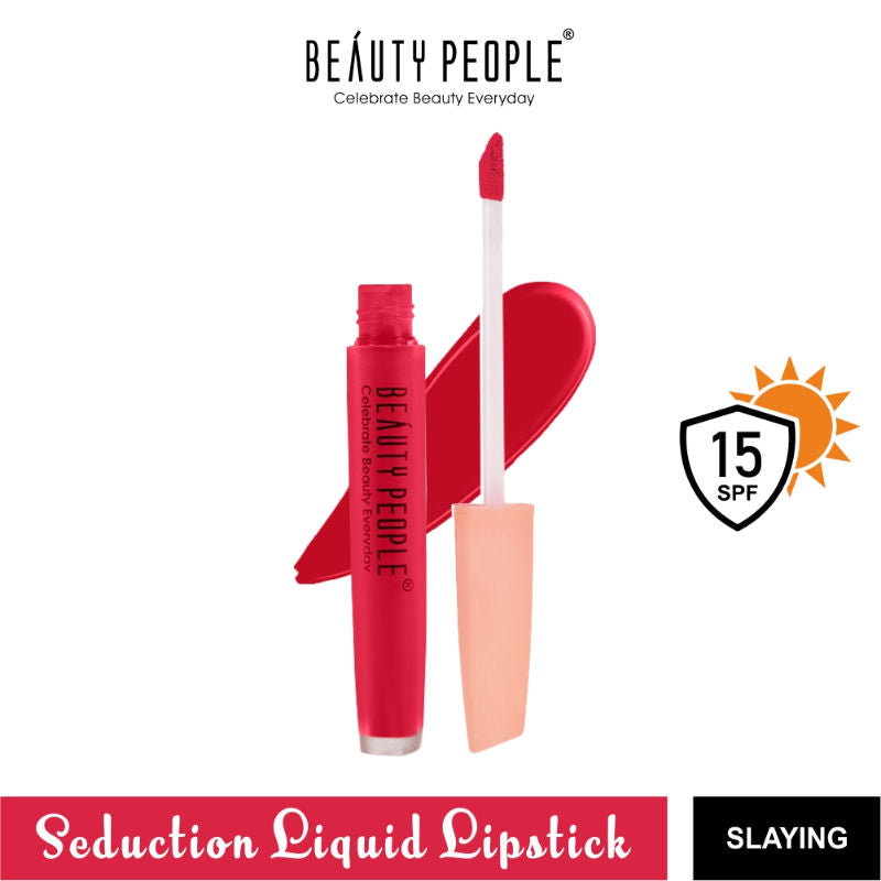 Seduction Liquid Lipstick With Vitamin E & Rose Oil - Slaying