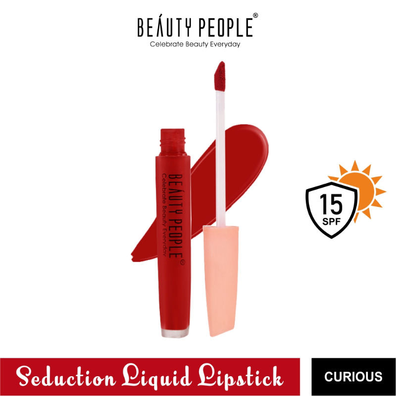 Seduction Liquid Lipstick With Vitamin E & Rose Oil - Curious