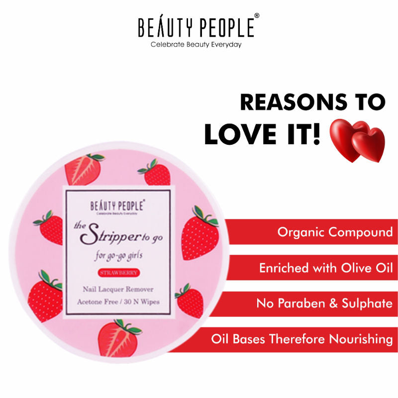 The Stripper To The Go Nail Polish Remover - Strawberry