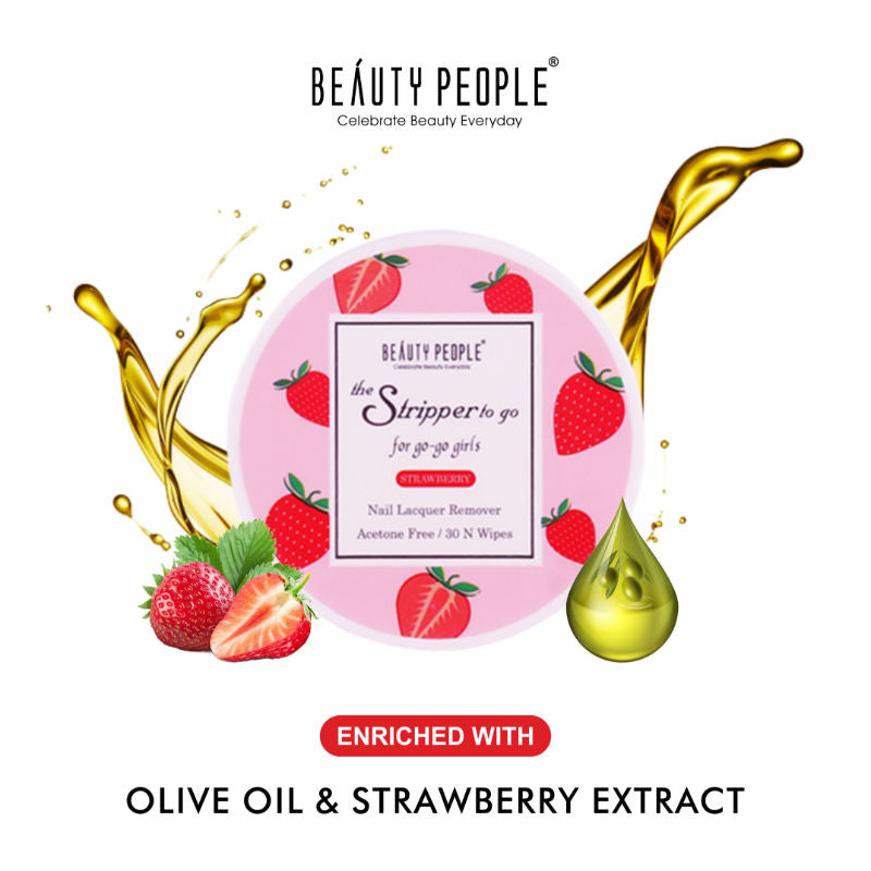 The Stripper To The Go Nail Polish Remover - Strawberry