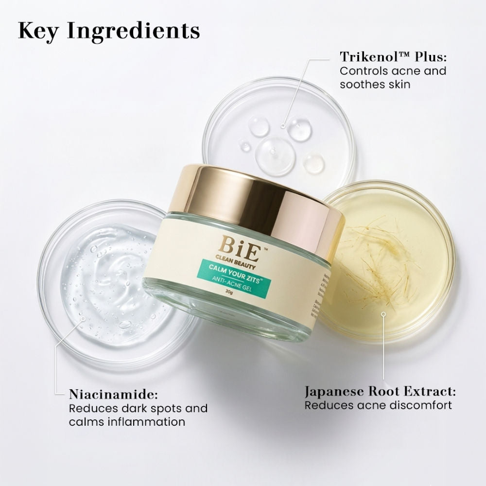 BiE Calm Your Zits - Anti Acne Gel for Spot Correction and Pimple Marks
