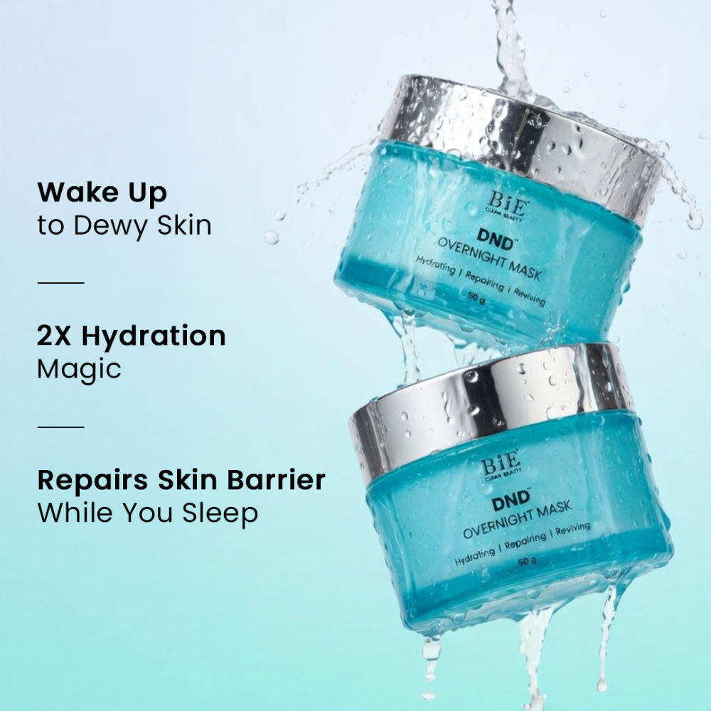 BiE DND Overnight Sleeping Face Mask -Ceramides & Bakuchiol - Plumps, Hydrates & Repair Skin Barrier