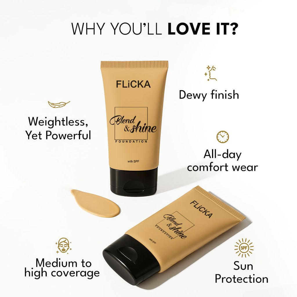 Blend & Shine Lumi - Matte Liquid Foundation Medium To High Coverage All Skin Types