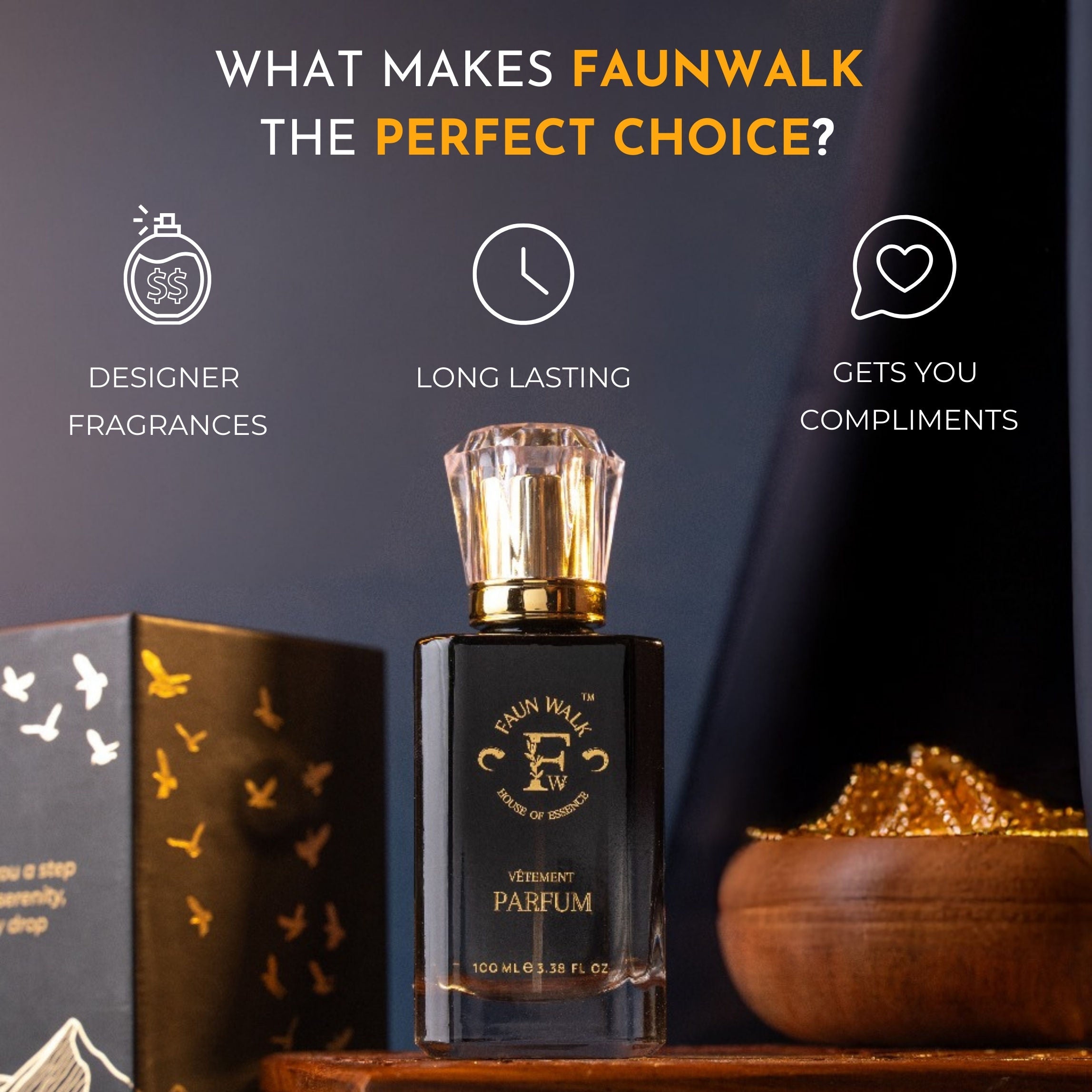 Faunwalk Numero Uno Men Perfume With 2 Travel Size Mini Included-Smells Like Chanel No.5
