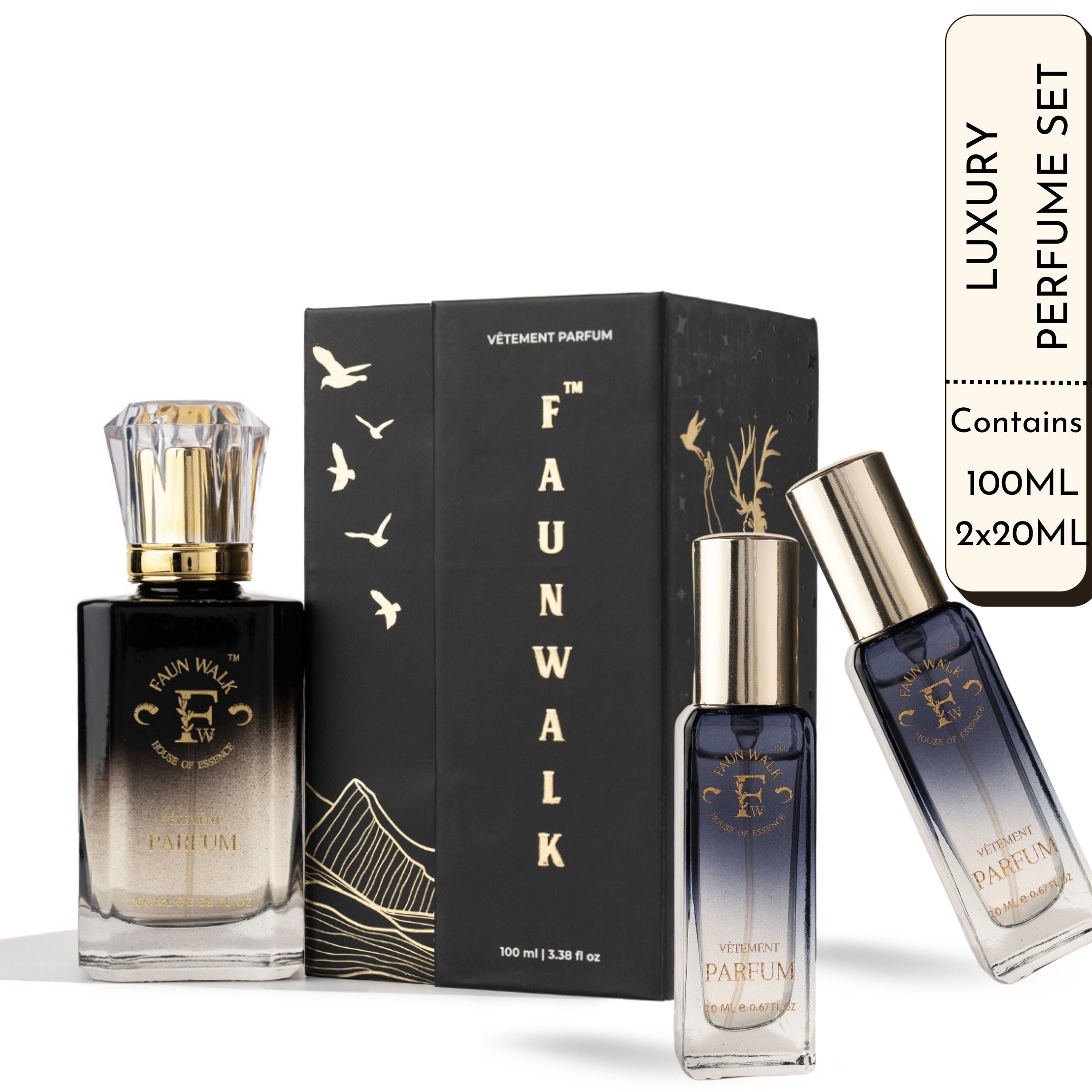 Faunwalk Precious Women Perfume With 2 Travel Size Mini Included-Smells Like Dior J'Adore