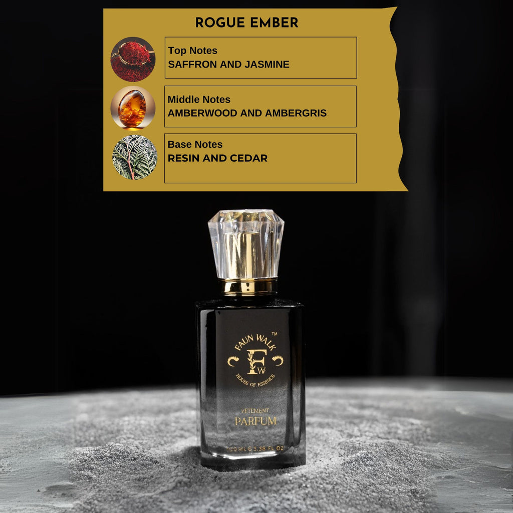 Faunwalk Rogue Ember Unisex Perfume With 2 Travel Size Mini Included-Smells Like Br540