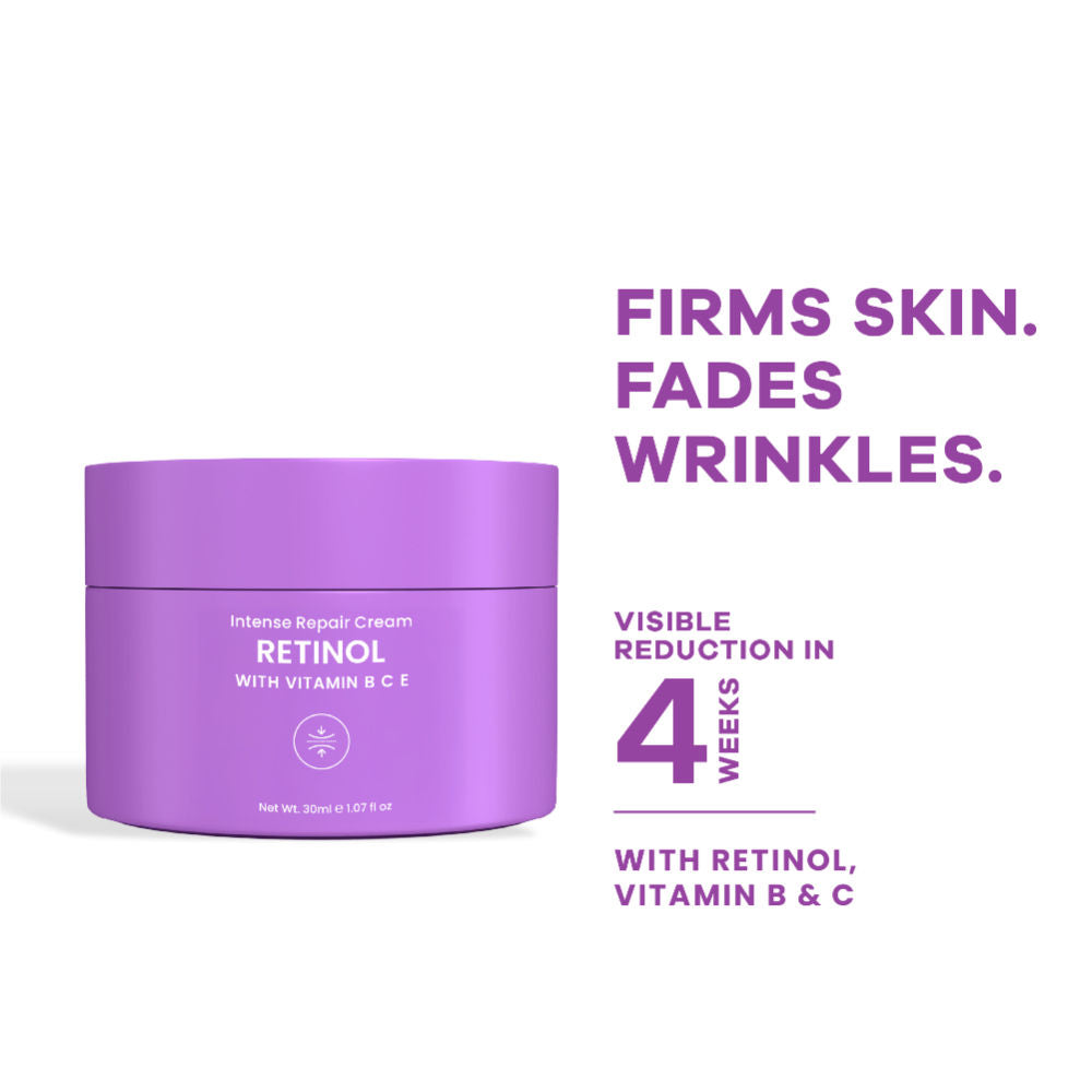 Retinol Intense Repair Night Cream, Firms Skin and Fades Premature Wrinkles