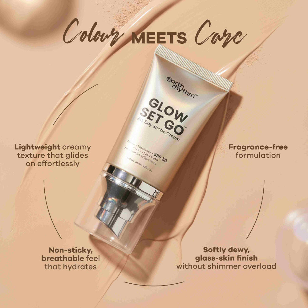 Glow Set Go All Day Strobe Creme Primer + Moisturiser + SPF 50 - Pearly Glow