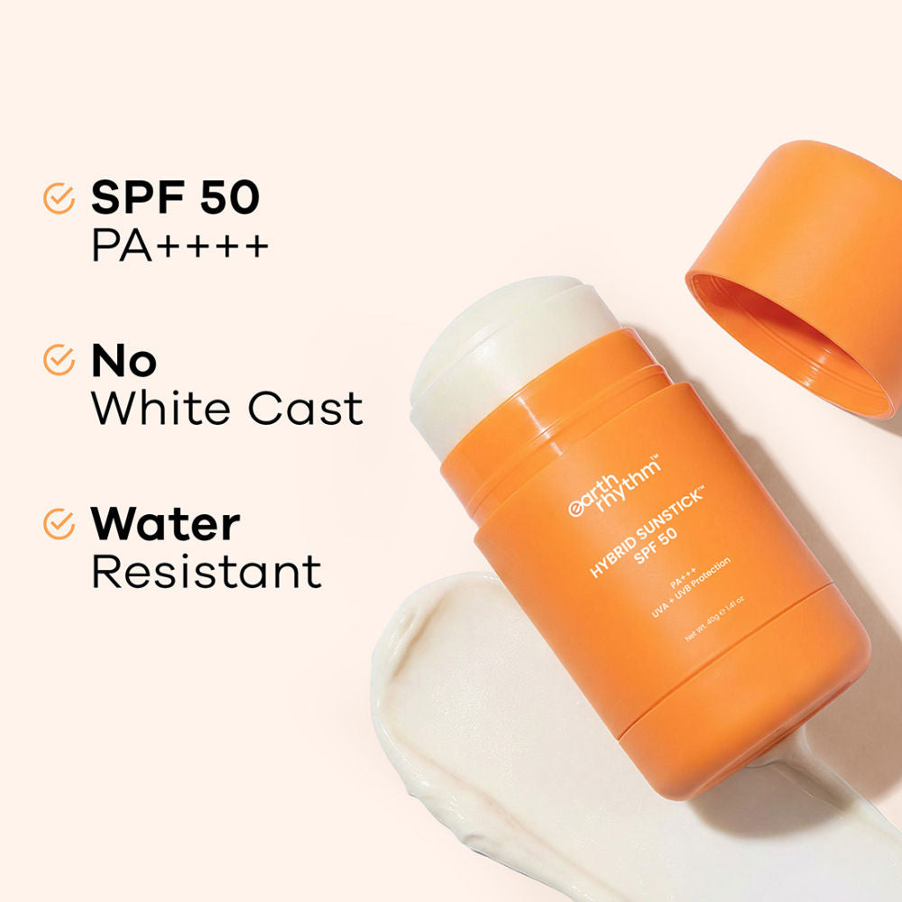 Sunstick SPF 50 Hybrid Sunscreen, PA+++, UVA+UVB Protection