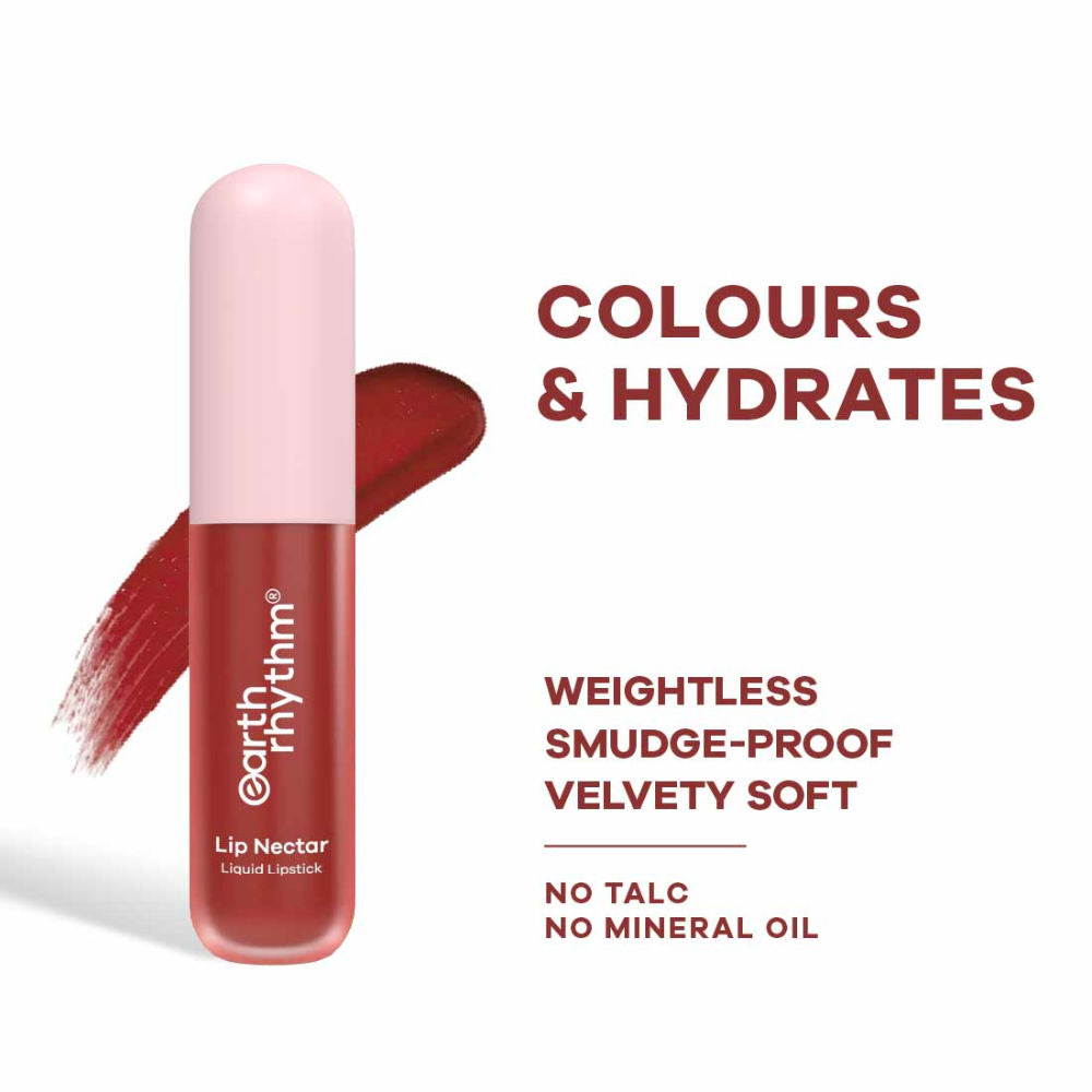 Lip Nectar Matte Liquid Lipstick, Weightless, Never Drying, No Mineral Oil