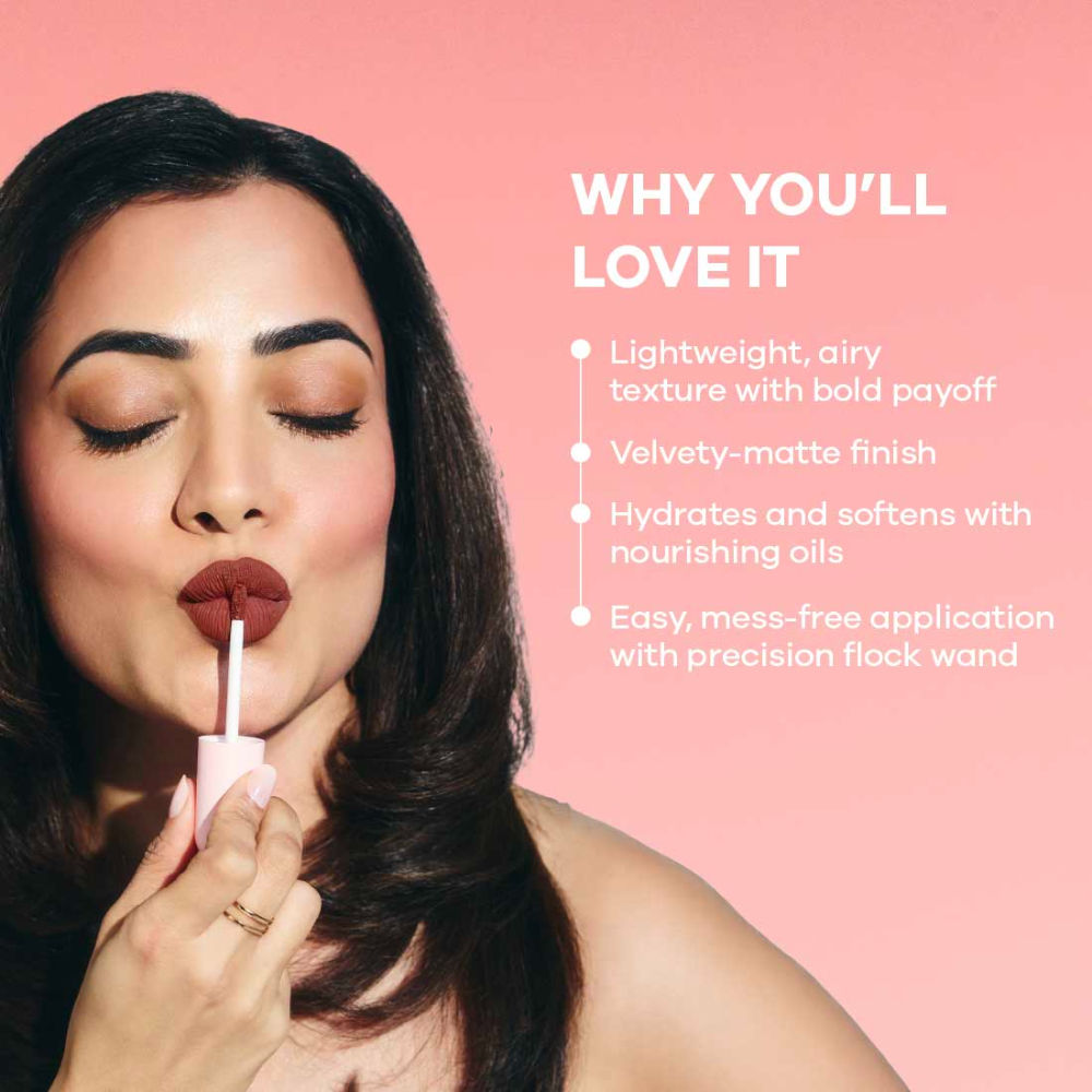 Lip Nectar Matte Liquid Lipstick, Weightless, Never Drying, No Mineral Oil