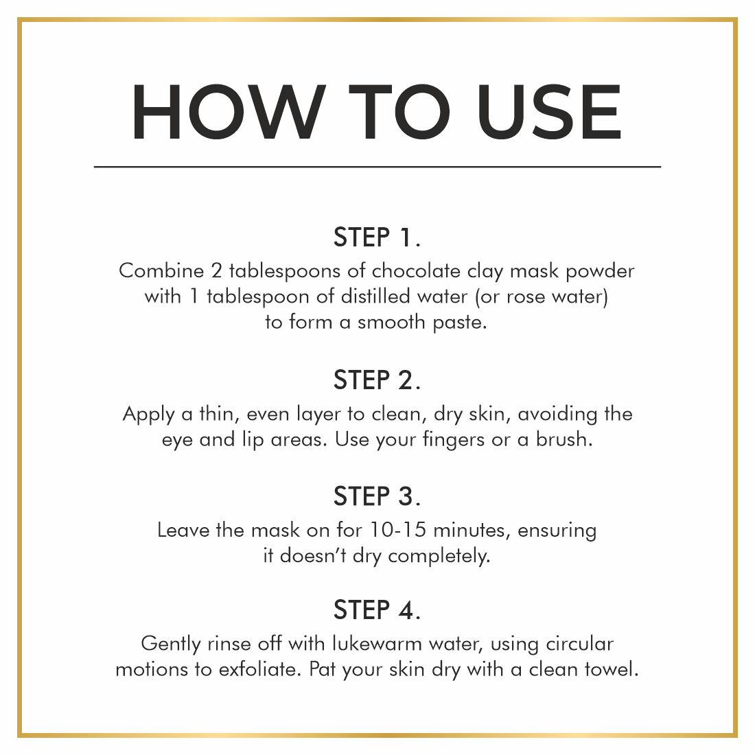 Choclate Clay Mask for Exfoliation Skin & Brightening
