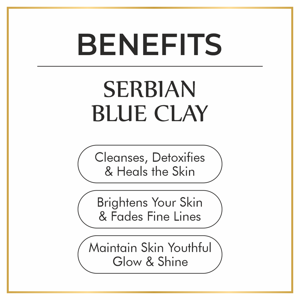 Serbian Blue Clay Mask for Improving Skin Tone