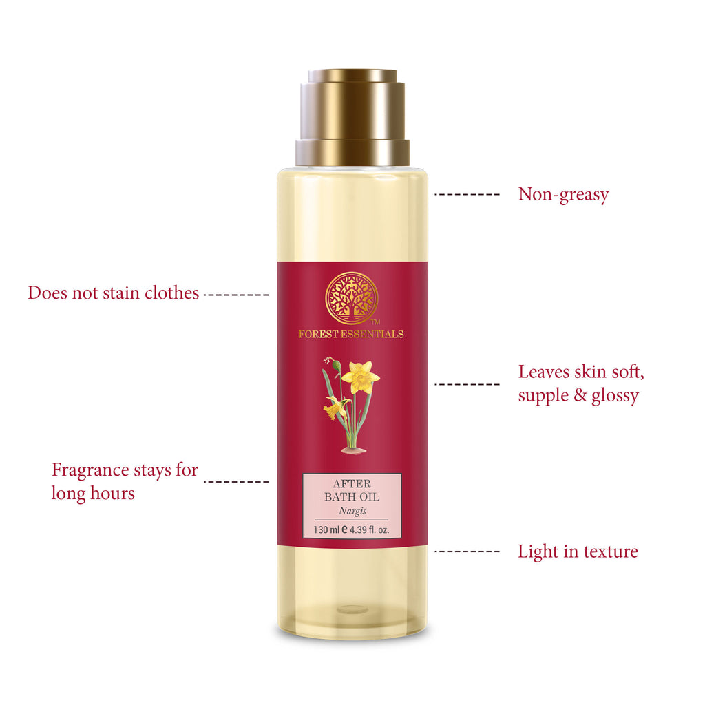 After Bath Oil Nargis Ayurvedic Moisturizing & Nourishing Shower Oil