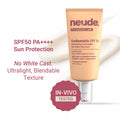 Neude Lightweight Gel Crème Sunscreen Spf50 + Pa++++ Uva/Uvb Protection, Oily Skin Friendly