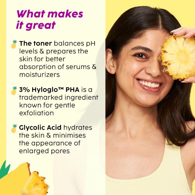 Pineapple 3% Hyloglo PHA Alcohol Free Face Toner