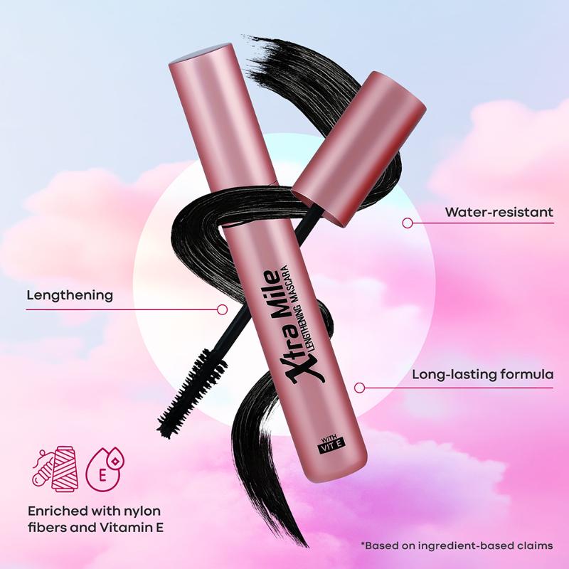 Beaute Xtra Mile Lengthening Mascara - Black
