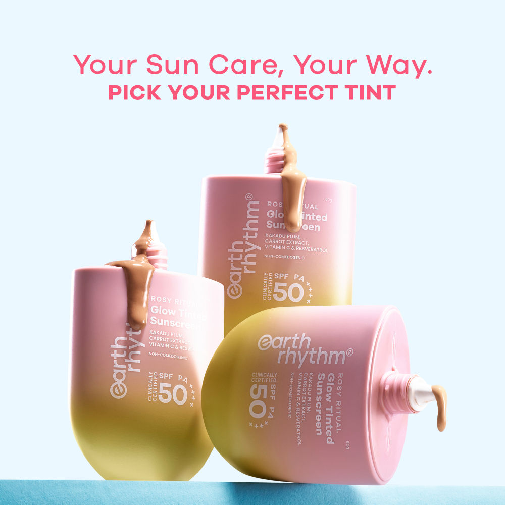 Rosy Ritual Glow Tinted Sunscreen SPF 50 PA ++++ With Vitamin C, No Oxybenzone