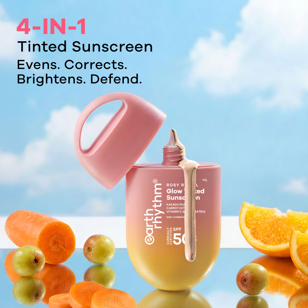 Rosy Ritual Glow Tinted Sunscreen SPF 50 PA ++++ With Vitamin C, No Oxybenzone