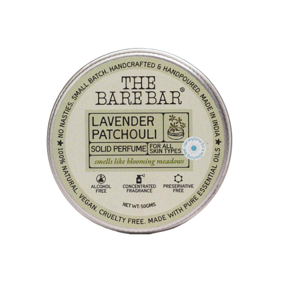 Lavender Patchouli Solid Perfume - Floral earthy solid perfume, soft scent