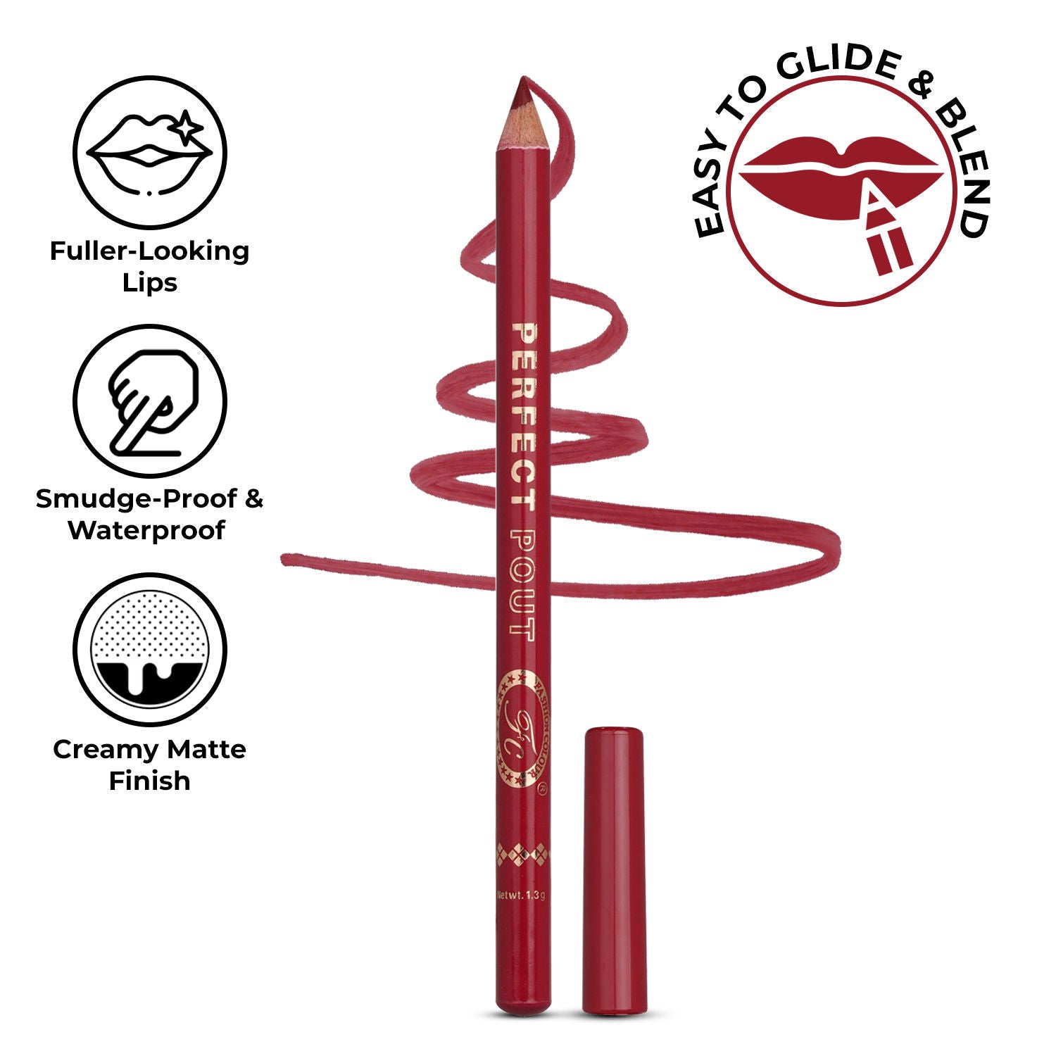 Perfect Pout Matte Lipliner - Hot Red