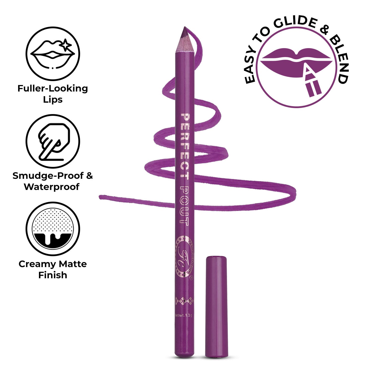 Perfect Pout Matte Lipliner - Purple