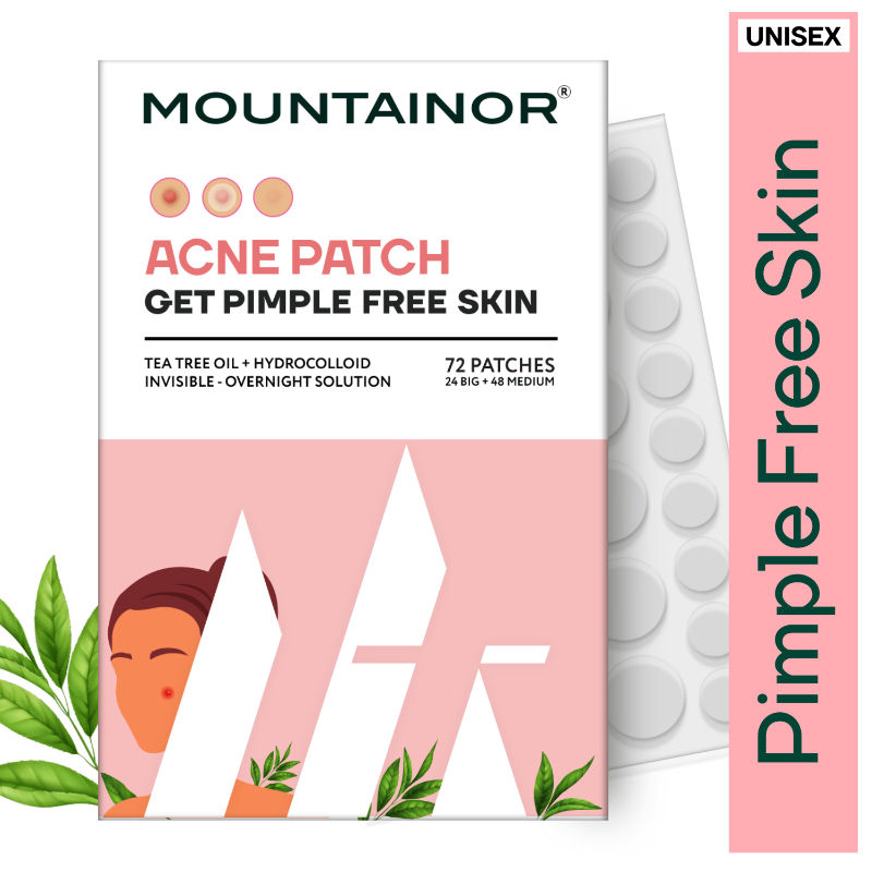 Acne Pimple Patch - Tea Tree Oil + Hydrocolloid Patches - 72 pcs