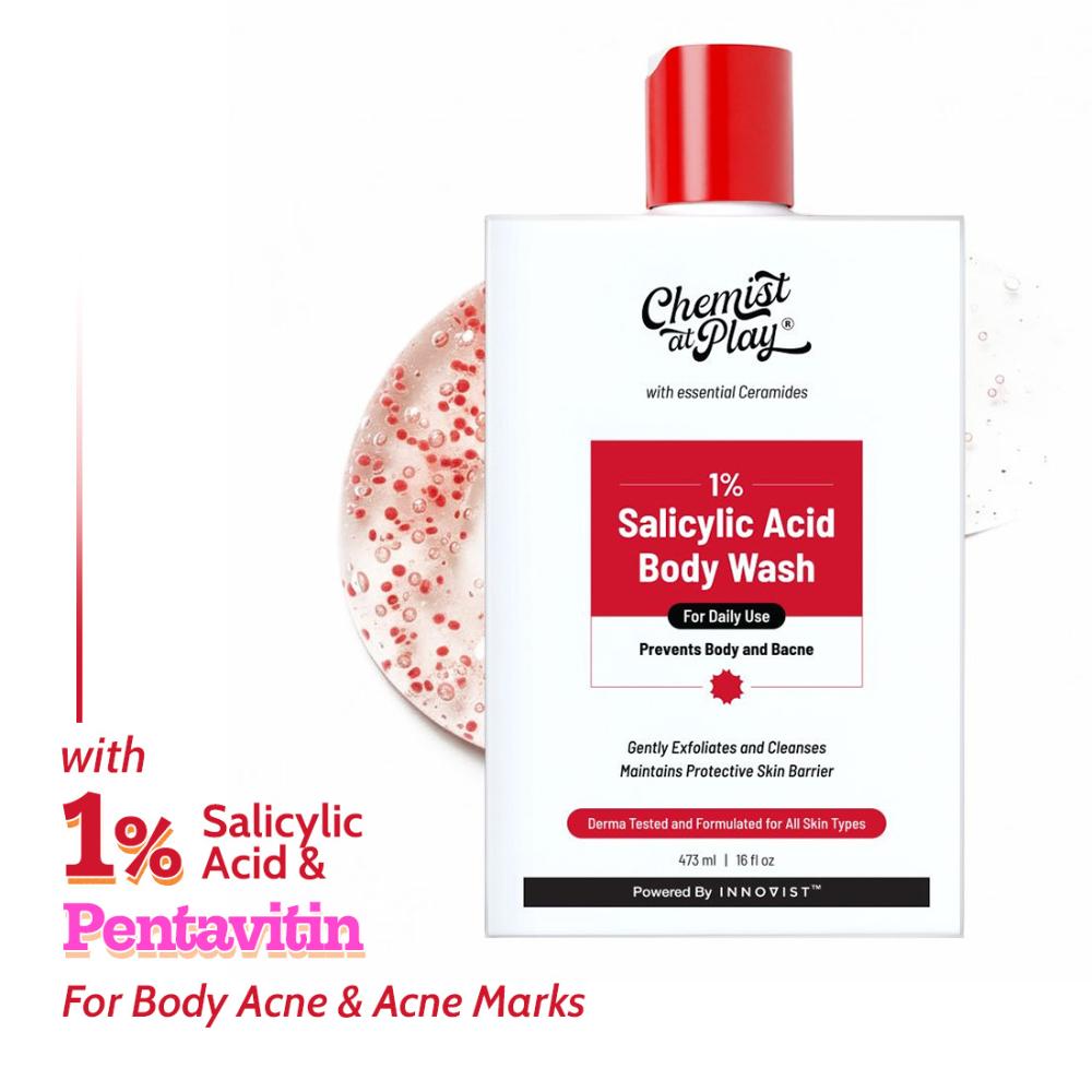 1% Salicylic Acid Acne Control Body Wash For Back And Body Acne And Back Acne