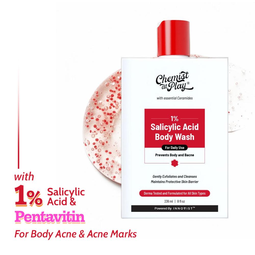 1% Salicylic Acid Acne Control Body Wash For Back And Body Acne And Back Acne - 236ml