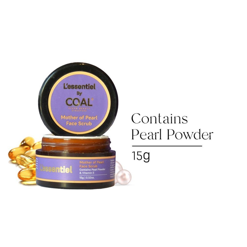 Mother of Pearl Face Scrub With Vitamin E Exfoliates, Removes Dead Skin