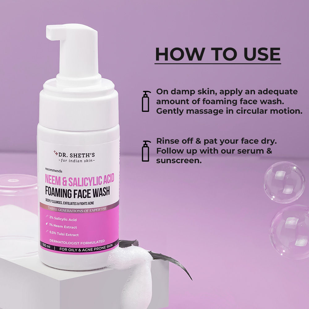 Neem & Salicylic Acid Foaming Face Wash