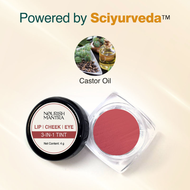 Lip, Cheek, & Eye Tint with Rich Pigment and Long-lasting Color 3 in 1