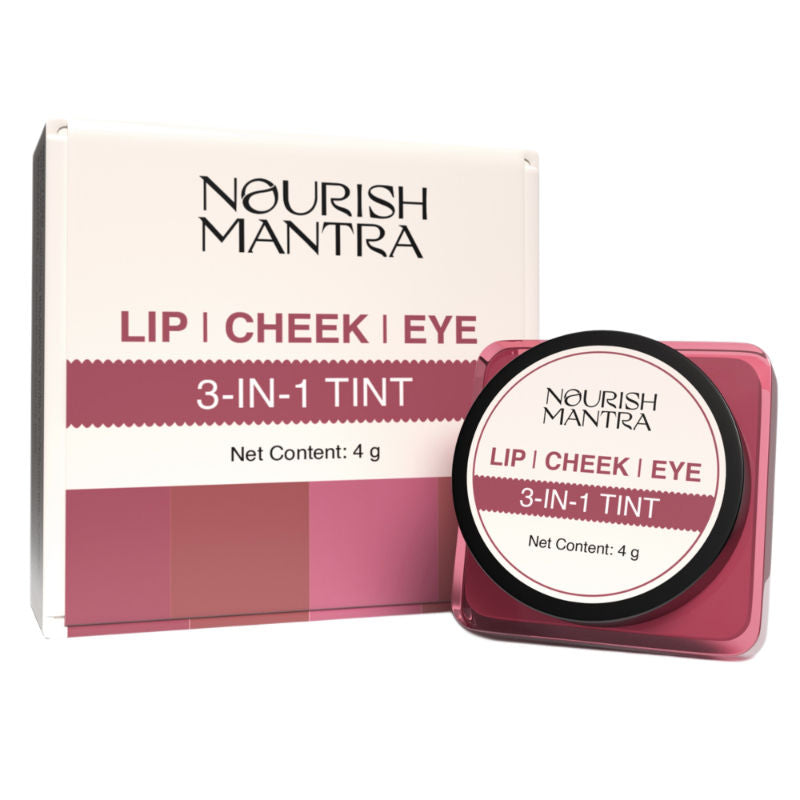 Lip, Cheek, & Eye Tint with Rich Pigment and Long-lasting Color 3 in 1