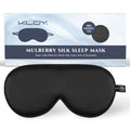 100% Mulberry Silk Sleep Eye Mask - Black