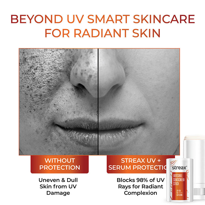 Sunscreen Stick SPF 60 Pa++++, Travel-Friendly, Easy Reapplication & No White Cast Color