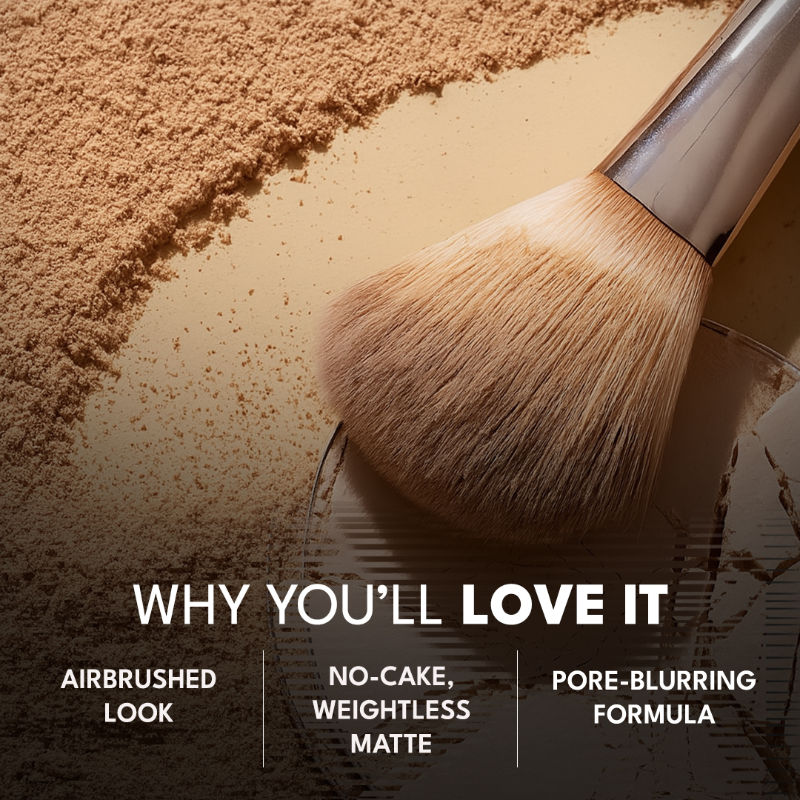 Cover To Conquer Velvet Matte Compact Powder Lightweight Formula Matte Finish
