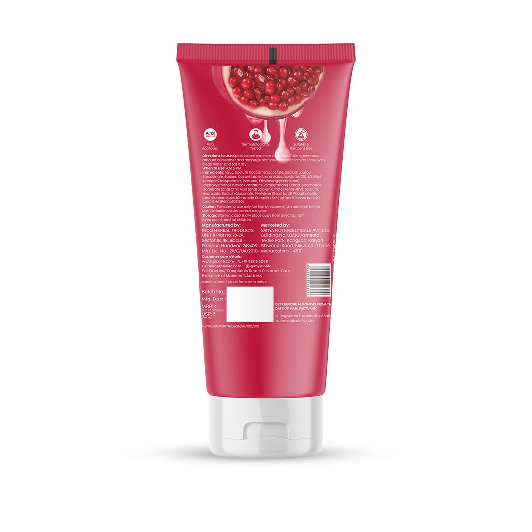 The Plant Fix Pomegranate Youth Renewal Juicy Face Wash Cleanser