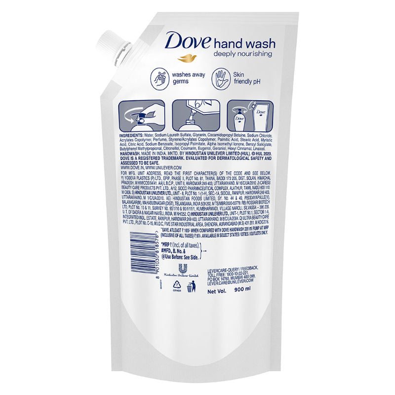 Moisturising Liquid Hand Wash, Refill Gentle, Nourishing Liquid Handwash