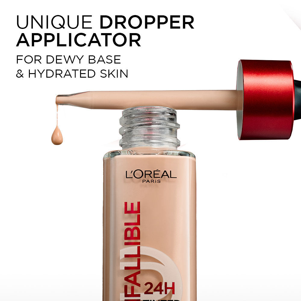 L’Oreal Paris Infallible 24H Tinted Serum Foundation, Lightweight, Dewy & Radiant