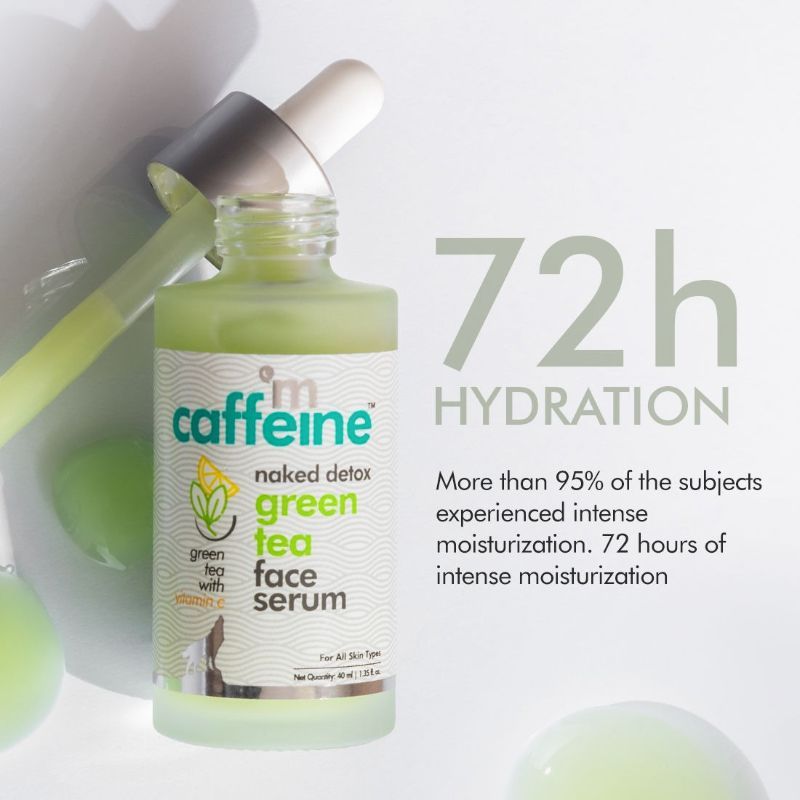 Vitamin C Green Tea Hydrating Face Serum for Glowing Skin - Reduces Dark Spots