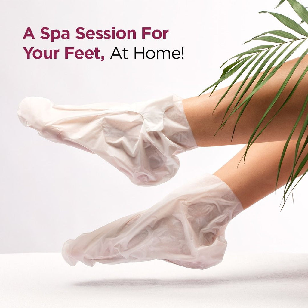 Glycolic & Salicylic Acid Exfoliating Foot Peeling Mask - Reduces Dry Skin